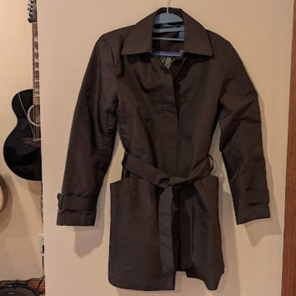 Chocolate Brown Rain Coat- Hillard and Hanson